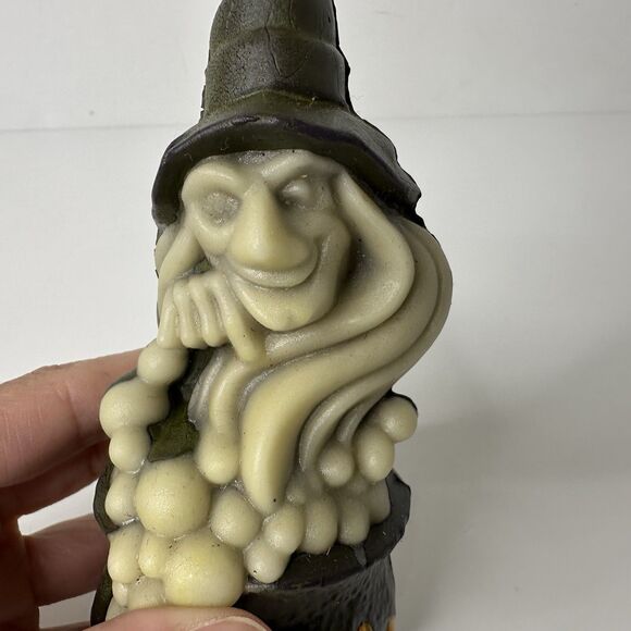 Vintage Halloween Wizard Decorative Wax Air Freshener Witch On Cauldron 80s - Picture 7 of 12